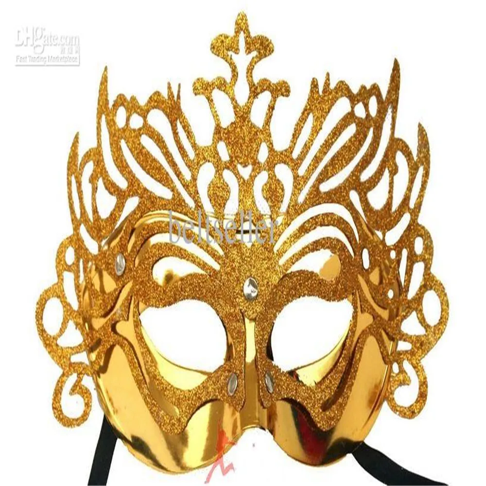 

2015 Hot sale Party Mask With Gold Glitter Mask Venetian women Lady Sexy Sparkle Masquerade Venetian Mask Mardi Gras Costume