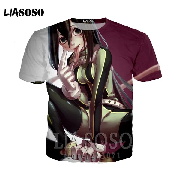 

LIASOSO Clothes Trousers Man T Shirt My Hero Academia In Men's T-Shirt All Might 3D Printing tshirts Cosplay Anime Tshirt