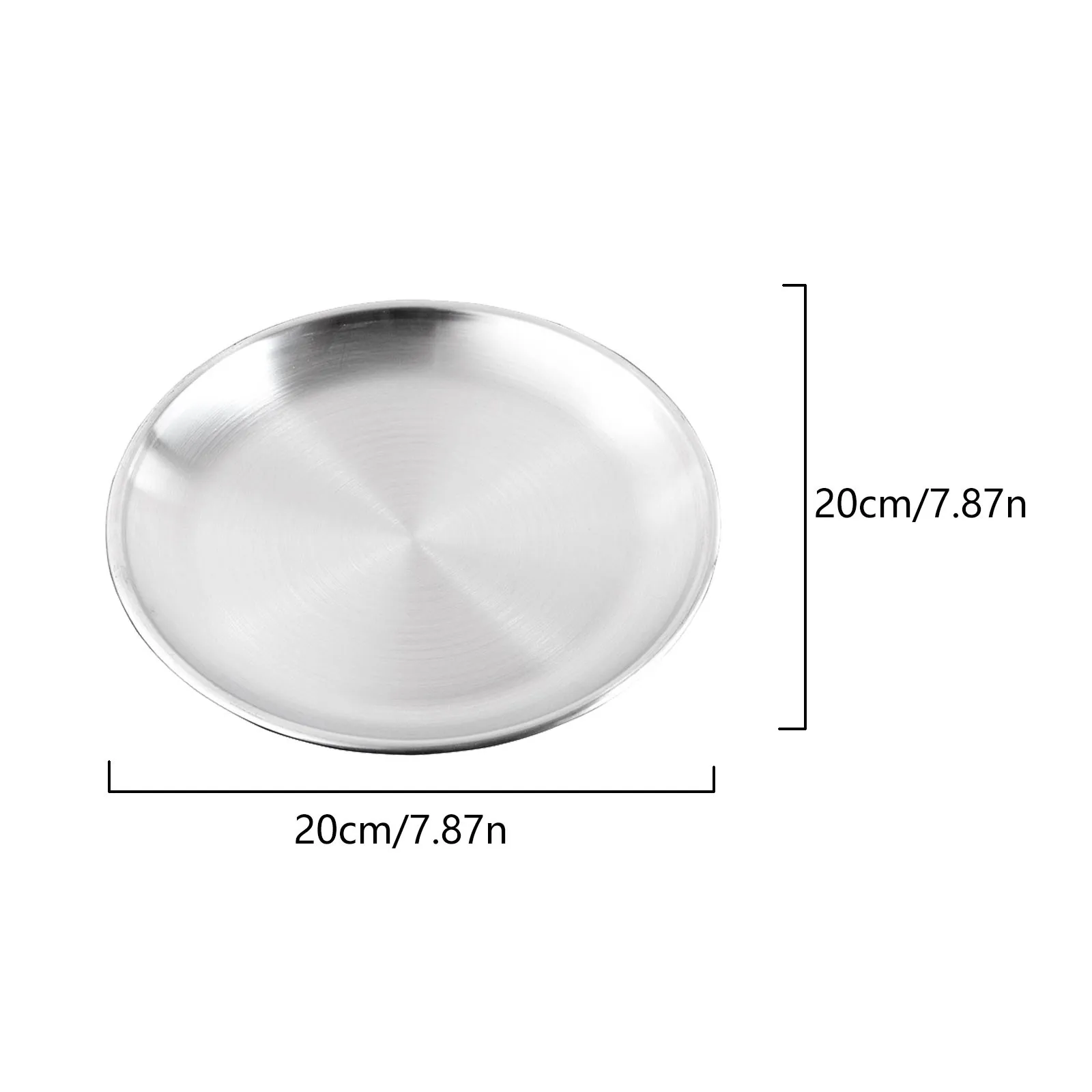 Обеденные тарелки из нержавеющей стали Стандартная Круглая десертная плитка