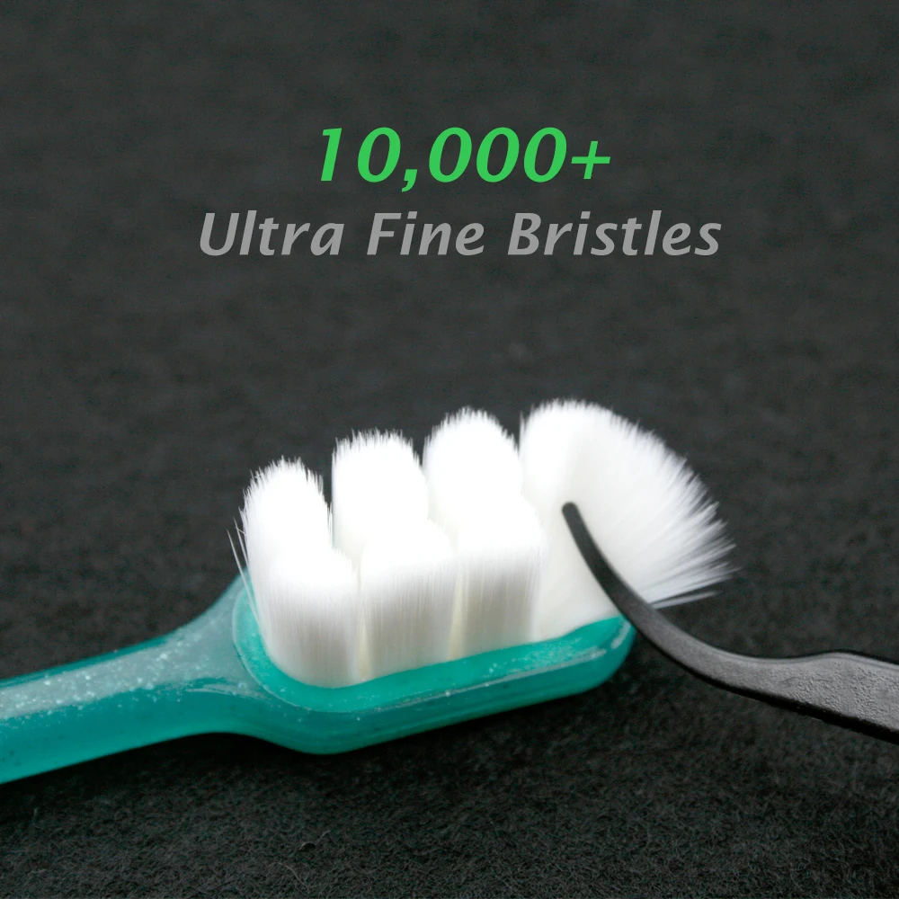 Сверхплотная щетиная зубная щетка Ultrasoft из бамбукового угольного волокна мягкий