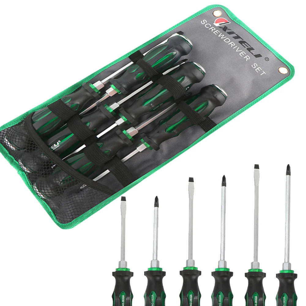 

HOT selling High Quality 6pcs Screwdriver Set with Slotted and Phillips Head for various types of work