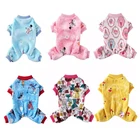 Зимняя S-XL Мягкая флисовая Пижама для собак для домашних любимцев собак кошек одежда маленький комбинезон для щенка для чихуахуа померанского теплая одежда для собак