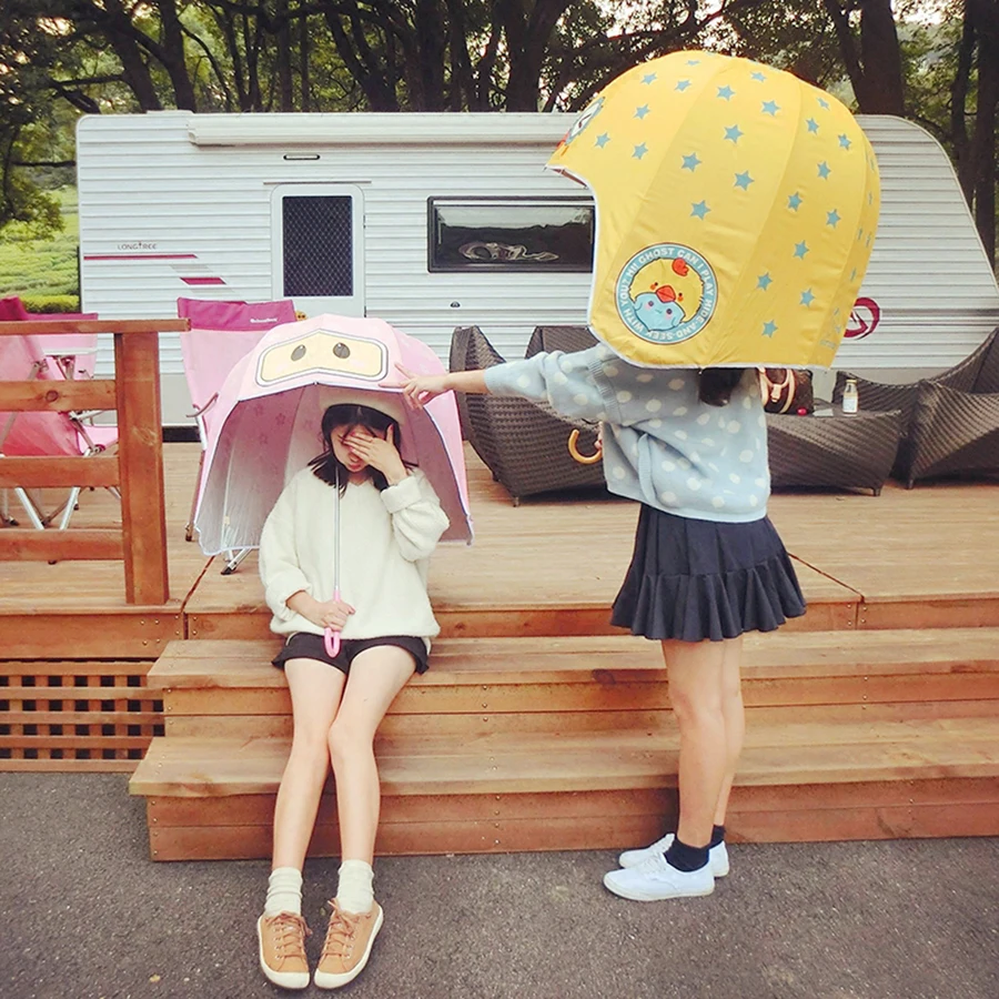 Дождливое искусство мультфильм купол Umberlla проверить желтый маленький