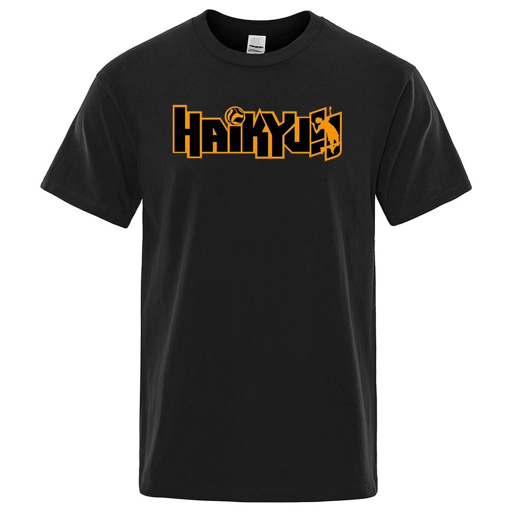 

Haikyuu Printing Tshirt Men Funny Short Sleeve Mens Anime Tops Korean Summer T-Shirts Fashion Volleyball Team T Shirt Streetwear