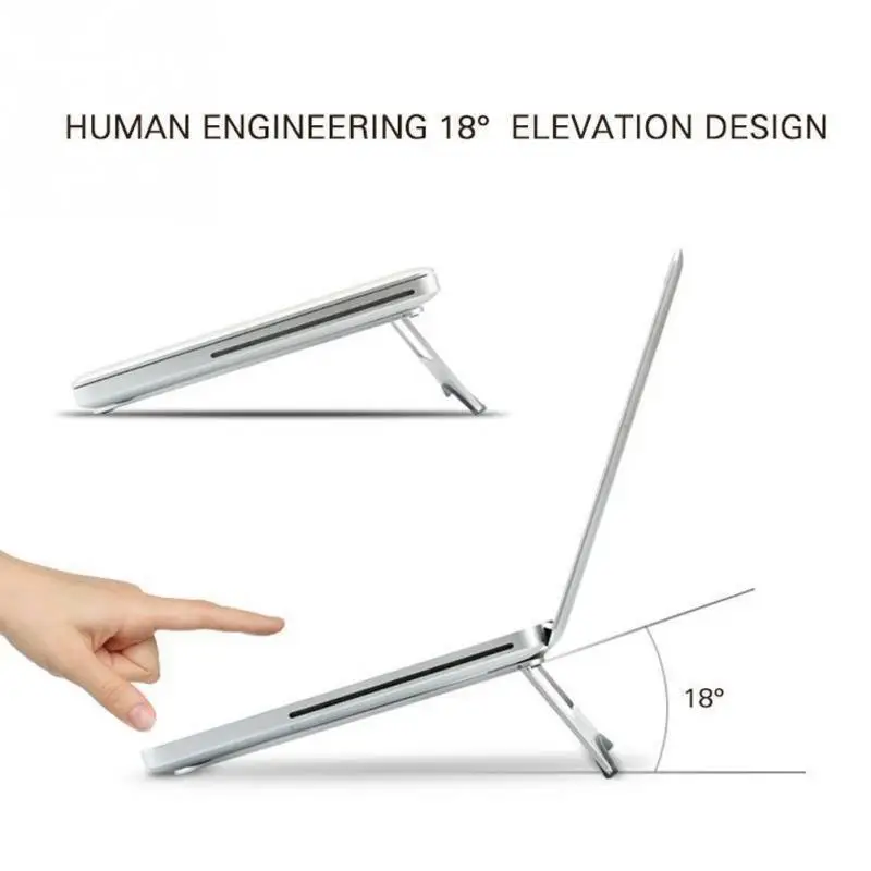 

Складной кронштейн для ноутбука из алюминиевого сплава, охлаждающее основание, портативный держатель-подставка для ноутбука
