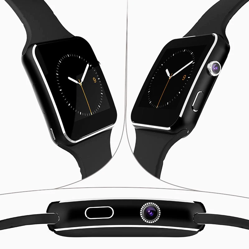 Умные умные часы X6 поддержка SIM карты TF Bluetooth музыкальная камера