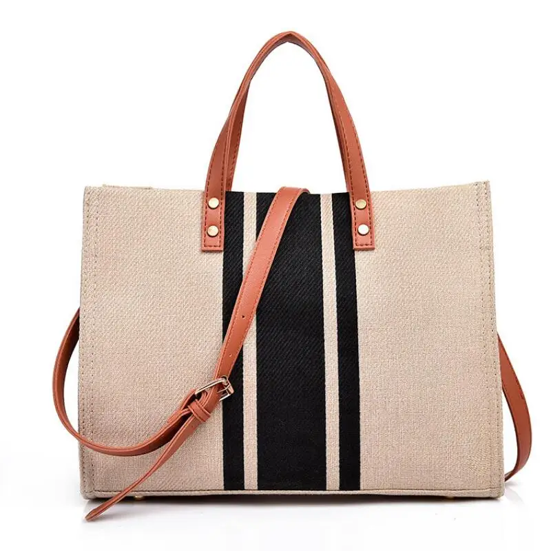 

Новинка 2021, женская сумка из парусины, сумка-мессенджер большой вместимости, модные повседневные большие сумки, сумки на плечо, женская сумк...