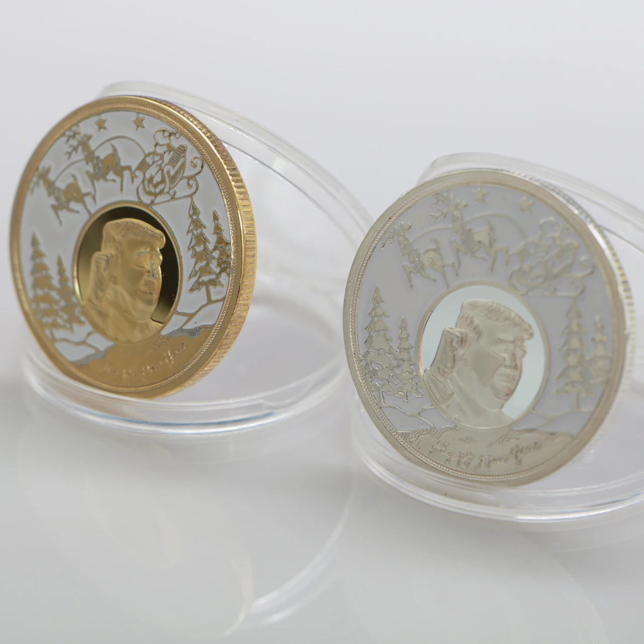 Памятная монета с изображением президента Дональда Трампа