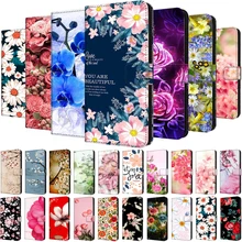 Flower Wallet Book Case For Samsung Galaxy Note 8 9 4 10 Lite Plus S20 FE 5G Leather Flip Cover Stand Magnet Cool S20FE Fundas