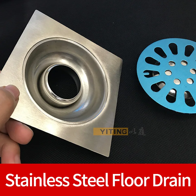 Квадратный дренаж для душа напольная решетка из нержавеющей стали ванной