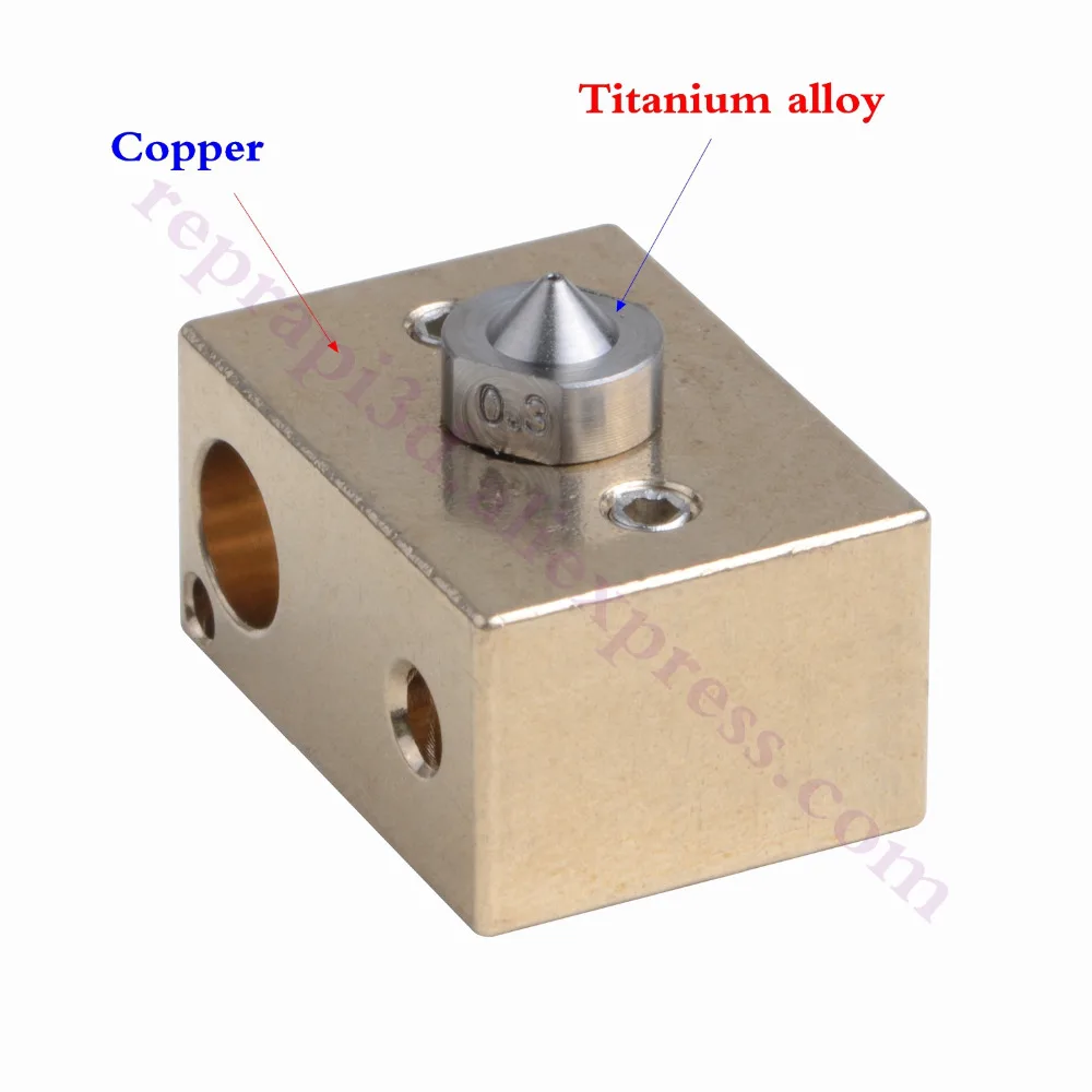 3 комплекта высокотемпературная печатающая головка титановый сплав V6 насадки +