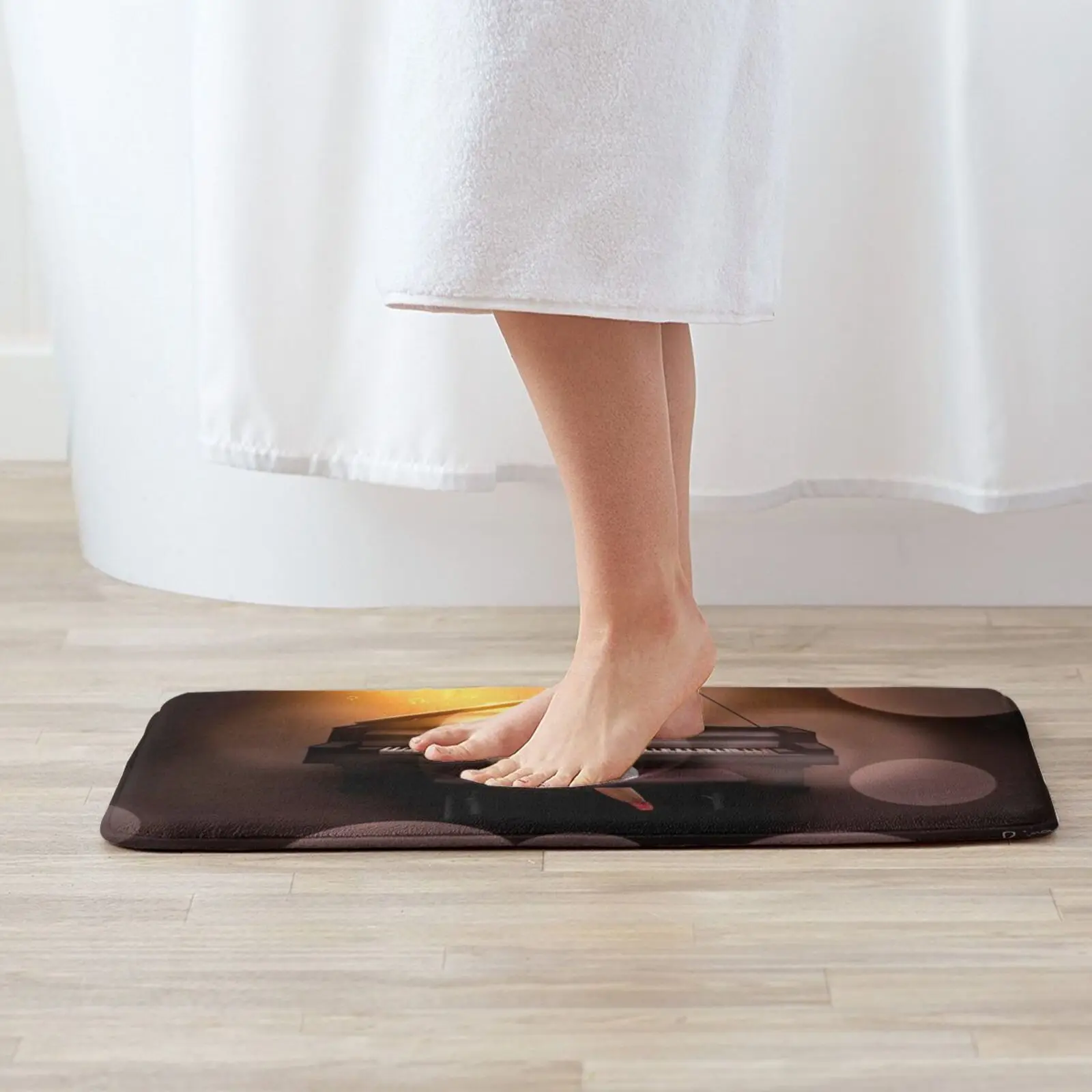 Музыкальный ночной коврик ковер противоскользящие напольные коврики для