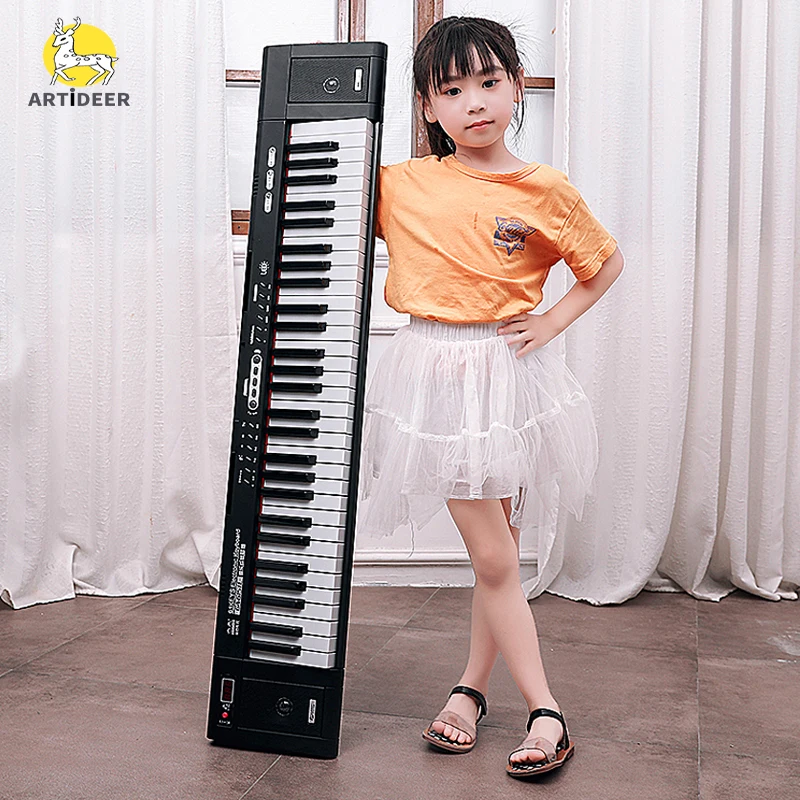

Профессиональная клавиатура для пианино, 61 клавиша, музыкальные инструменты, детский цифровой синтезатор, электронный Midi-контроллер