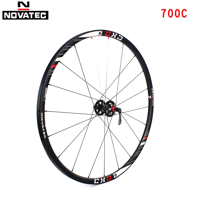 Novatec Road bike XD Bicycle parts Aluminum alloy Tube tyre wheels 700C Disc brake 4 Bearings 7-11speed QR Wheel set | Спорт и