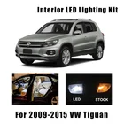 14 шт., белые лампы Canbus для потолка, подходит для 2009-2014 2015 VW Volkswagen Tiguan, купольная лампа для номерного знака