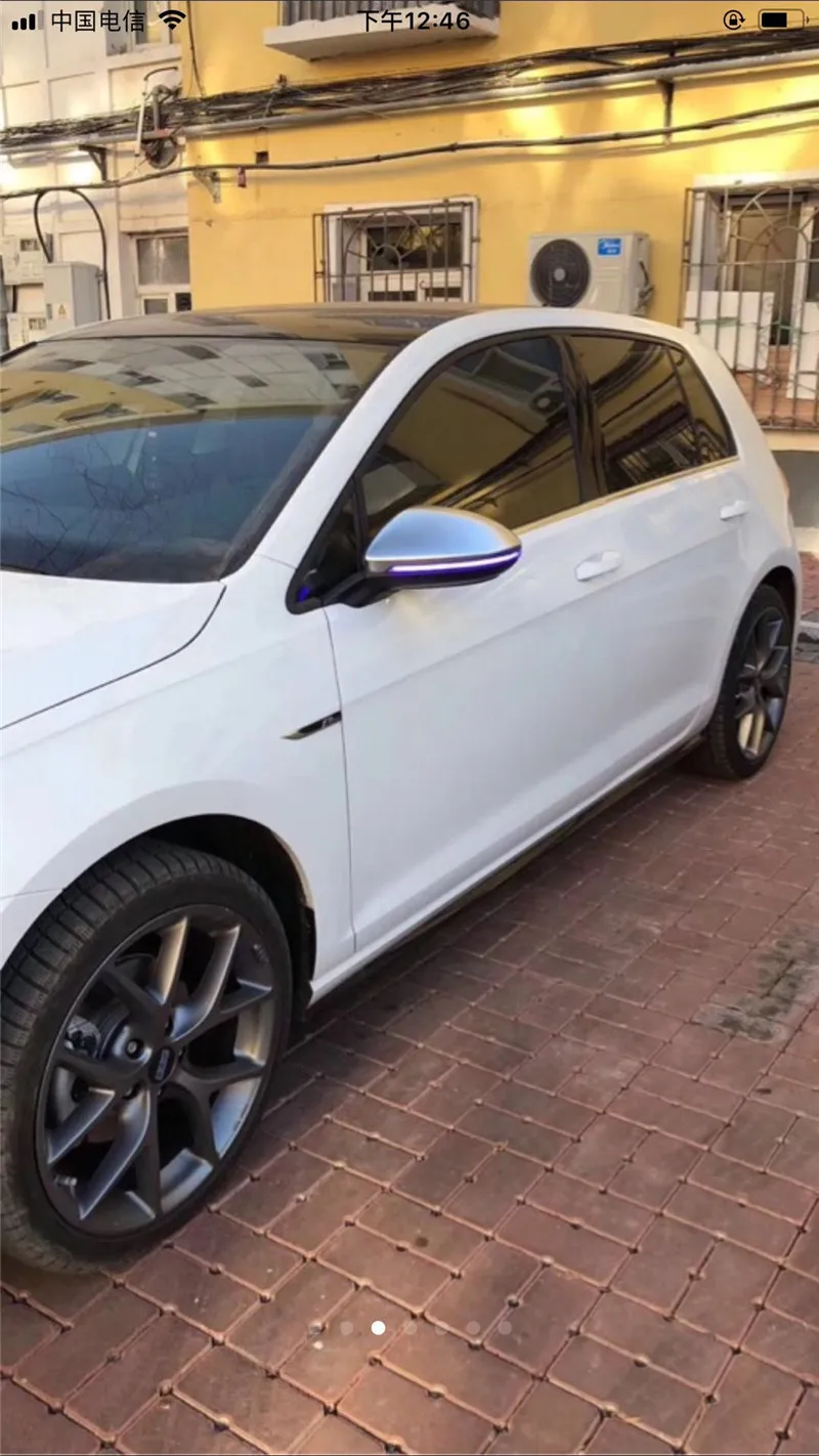 Колпачки для зеркал заднего вида VW Golf MK7 7 5 GTI 7R чехол зеркала Обложка карбоновый