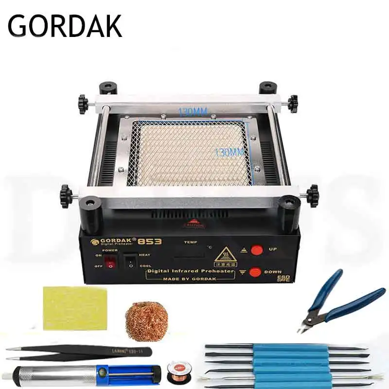 GORDAK 853 Инфракрасная защита окружающей среды Бессвинцовая платформа предварительного нагрева BGA станция для ремонта отопления PCB предварительного нагрева сварочный аппарат - Цвет: C