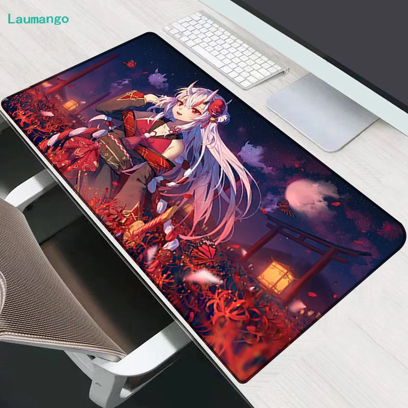 

Hololive Anime Large Gaming Table for Pc Mat Keyboard and Mouse Pad Mouse Computer Gamer Girl Mousepad Speed Cheap Laptops Rug