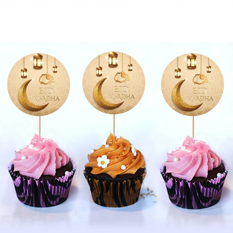 Счастливый Ид аль Адха кекс Топпер для украшения ИД мусульманский фестиваль