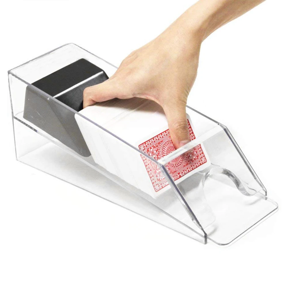 Покерный дилер Техасский Холдем прозрачный блэкджек продавец обуви Вмещает 1 4