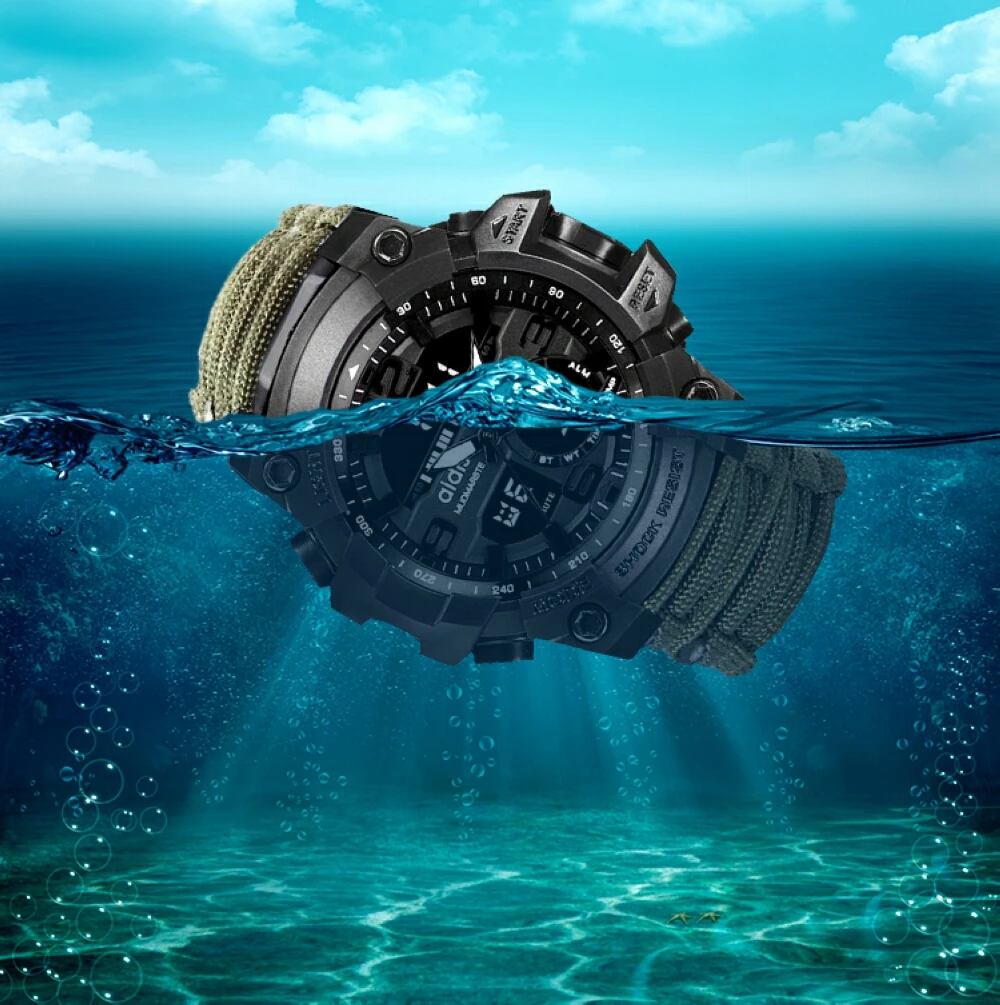 Sport Watch Men Relogio Digital Military LED Compass Waterproof Shock Sports Watches Electronic Wristwatches