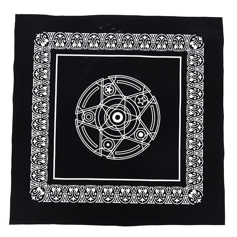 Бархатная скатерть Таро алтарь Wicca Pentacle Sun вышивка настольная игра 49 см x