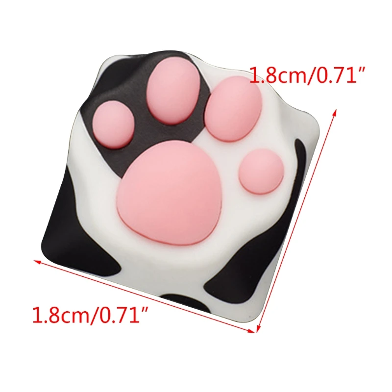 

Personality Soft Feel ABS Silicone Kitty Paw Artisan Cat Paws Pad Mechanical Keyboard KeyCaps for Cherry MX Switches