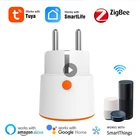 Смарт-розетка Zigbee 3,0, 16 А, с голосовым управлением