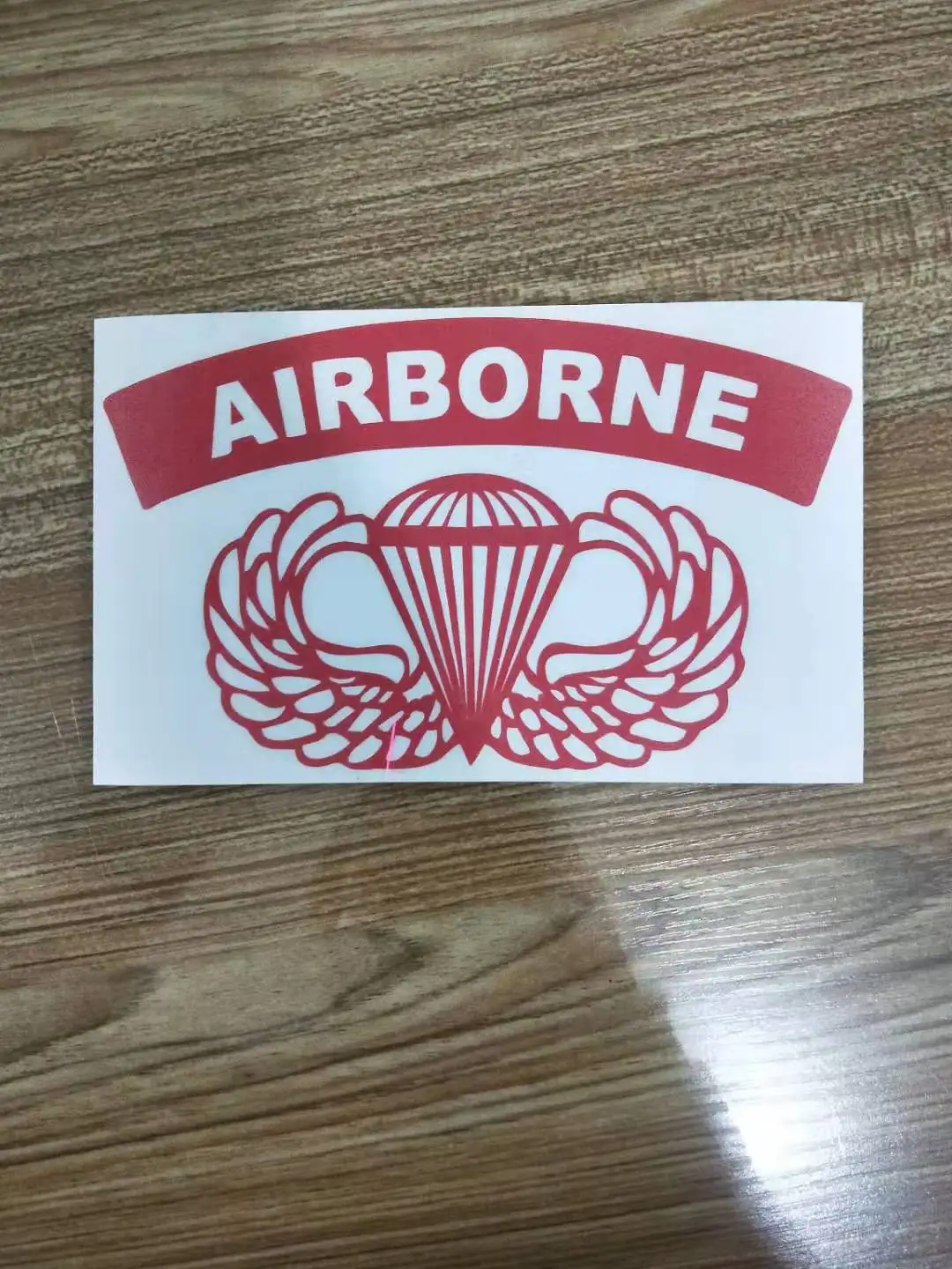 Армейский воздушный баннер с крыльями крутая наклейка на автомобиль графика