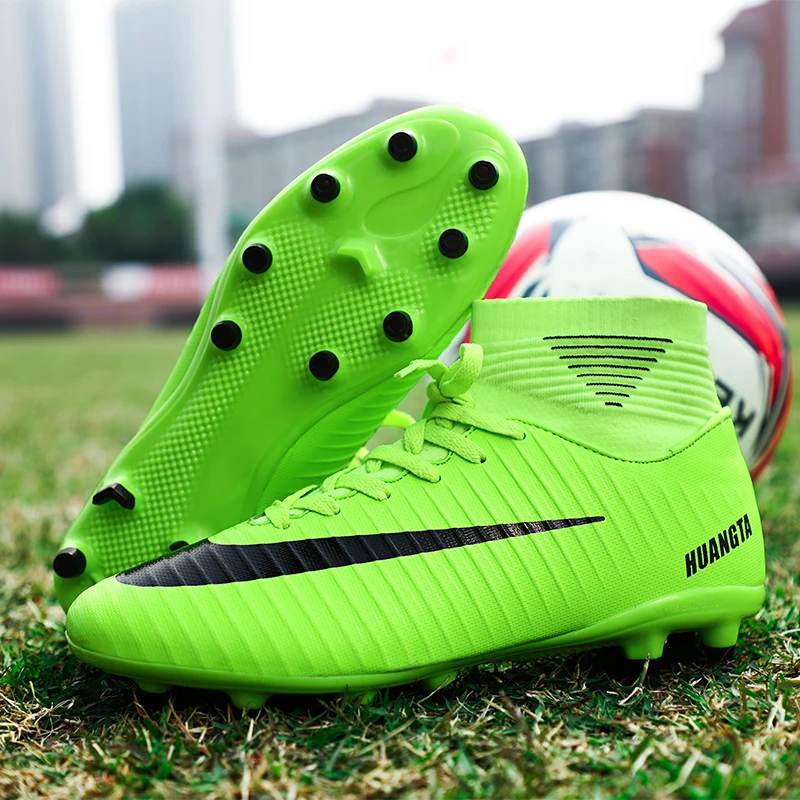 Мужские и детские футбольные бутсы с высоким берцем шипами спортивные Бутсы Tf|Обувь для футбола| |