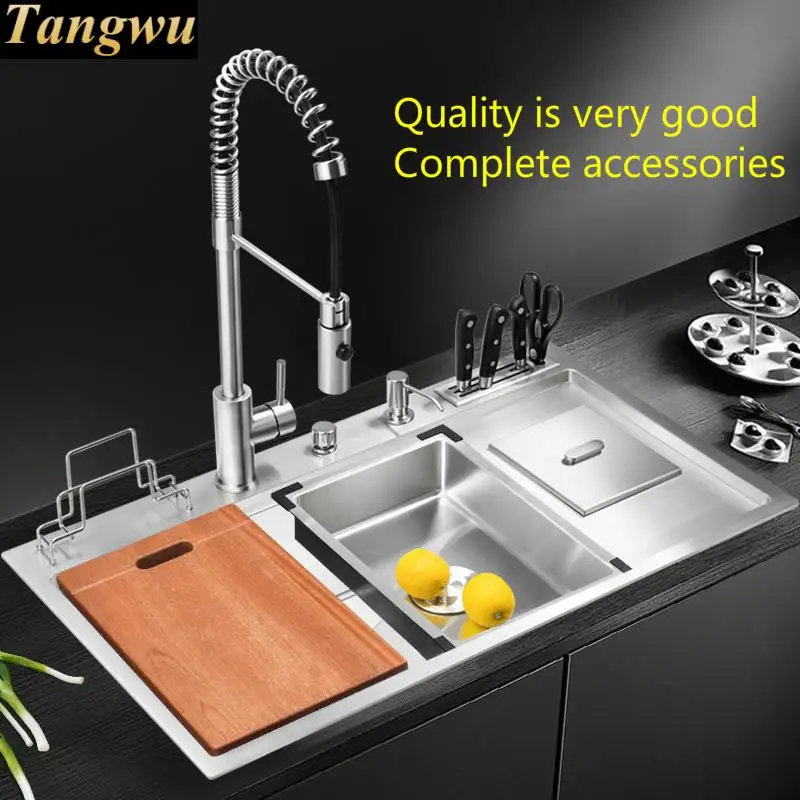 Бесплатная доставка Высококачественная кухонная раковина из нержавеющей стали