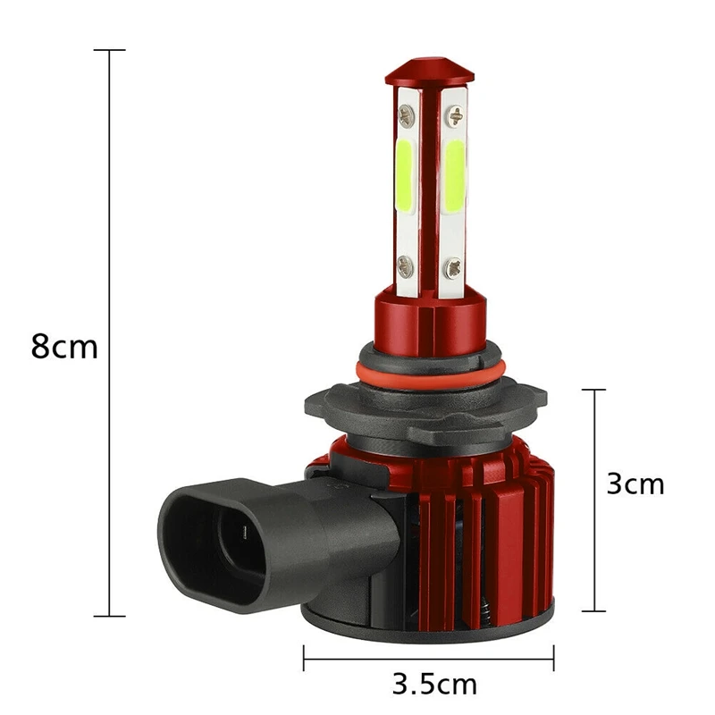 

6Pcs 9005+9006+H11 Combo LED Headlight Fog Kits Bulb 8000K Blue High Low Beam