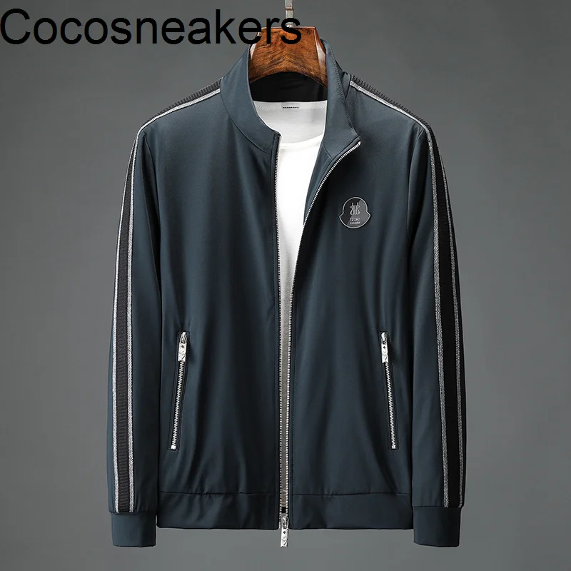 

Осенняя Высококачественная молочная шелковая эластичная дышащая деловая повседневная куртка против морщин джентльменская трендовая унив...