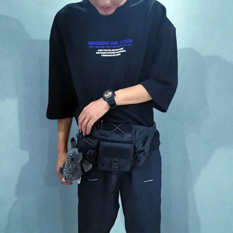 Нагрудная сумка унисекс Холщовая Сумка на плечо уличный стиль мужские