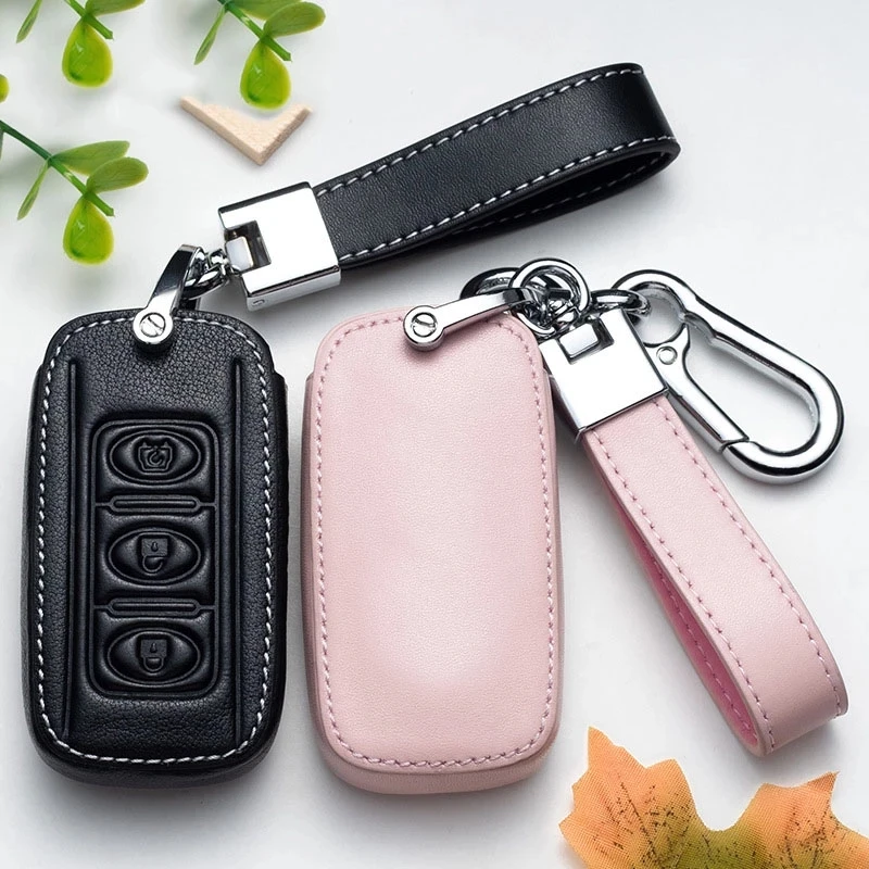 

Кожаный чехол для автомобильного ключа, чехол-брелок для Dongfeng 580 F507, складной чехол для автомобильного ключа с дистанционным управлением, ак...