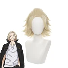 Manjirou Sano светильник золотой короткий парик Косплэй костюм термостойкие синтетические волосы Токио Мстители карнавал вечерние парики