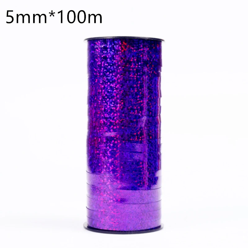5mmx100m BINGTIAN Новинка 0,5 см* 100 м Призма обруч Голографическая лента для упаковки подарков клейкая Лазерная Лента шар лента золотой блестящий шар - Цвет: 5mmx100m