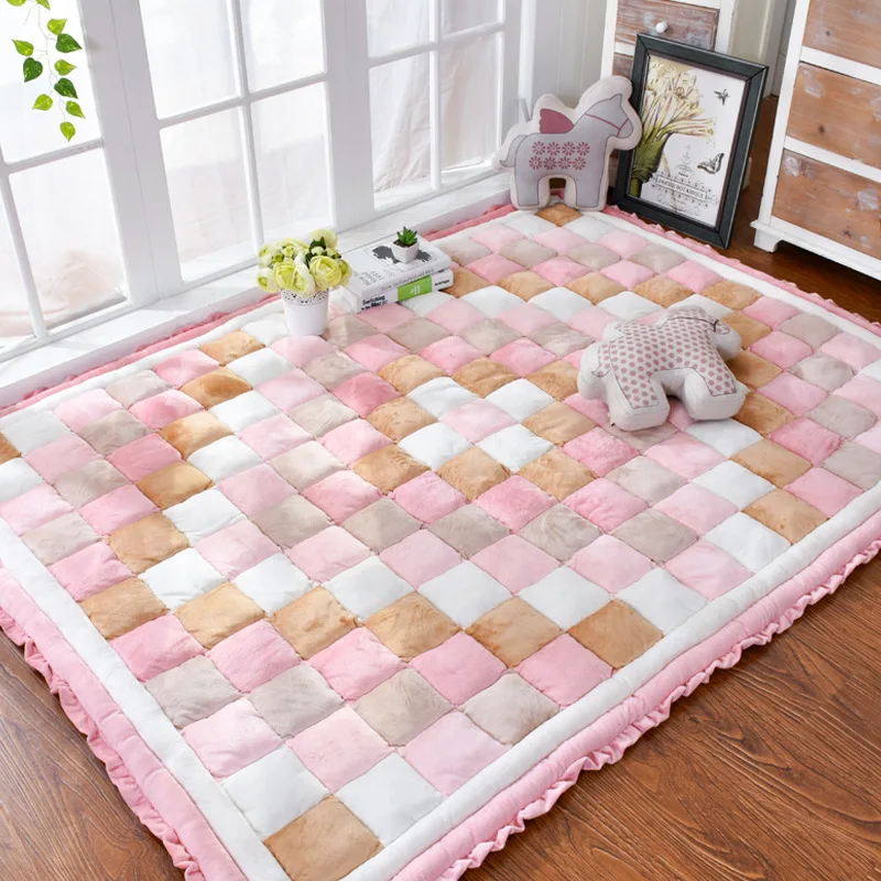 Luxury Korean Thick Carpet Soft PP Cotton Mattress Kids Crawling Mat Tatami Floor Living Room Carpets Cloakroom Area Rugs | Дом и сад