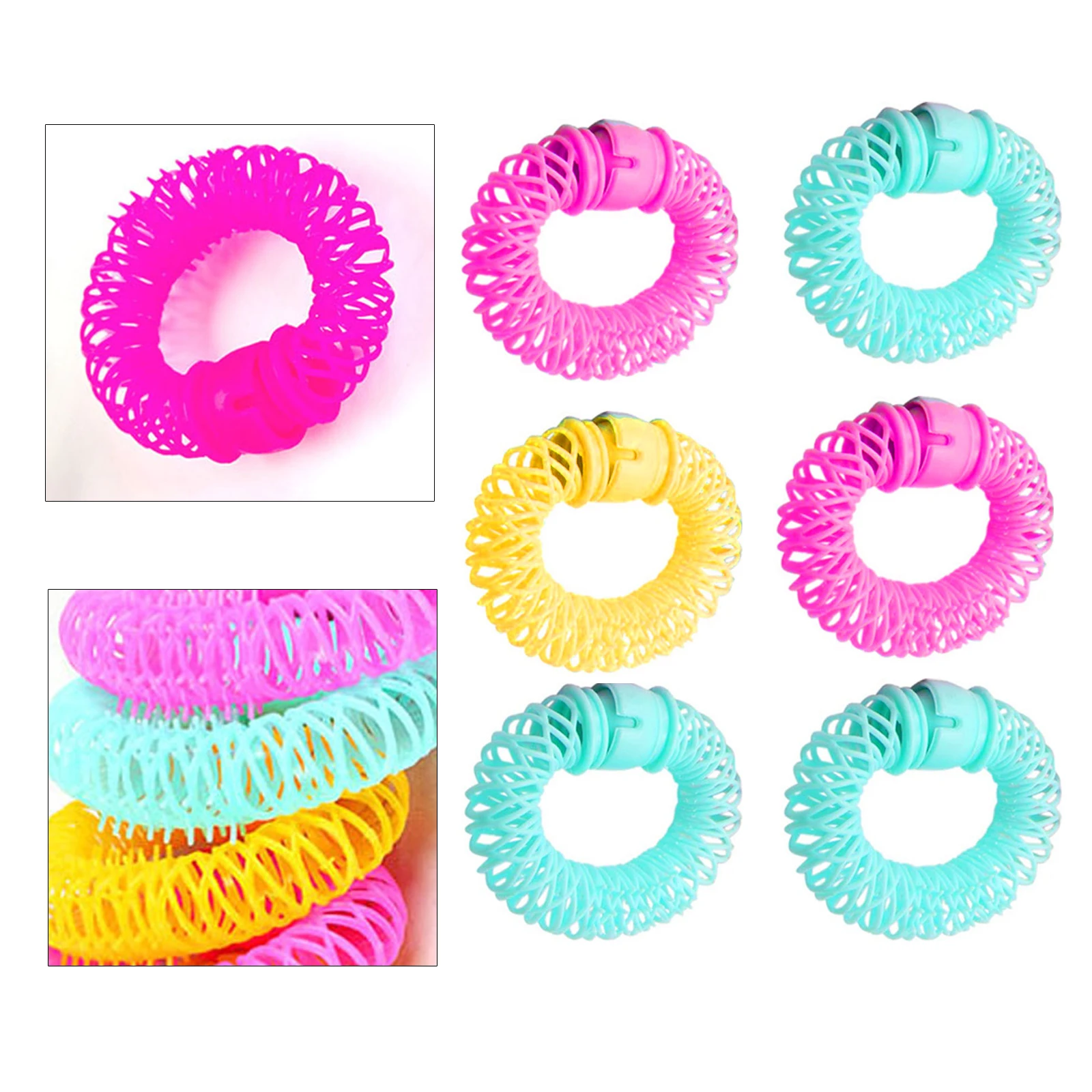 

8Pcs /6Pcs Magic Hair Donuts Hair Styling Roller Hairdress Magic Bendy Curler Spiral Curls DIY Tool For Woman Hair Accessories