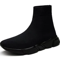 large size high top slip on socks sneakers men sports shoes men running shoes women sneakers sport man brand black knitted a 524