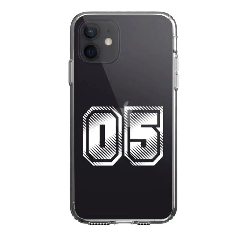 

Babaite Custom Football Lucky Number Phone Case For Iphone 5 6 7 8 11 12 Plus XR X XS SE2020 11/12PRO Max Transparent Cases