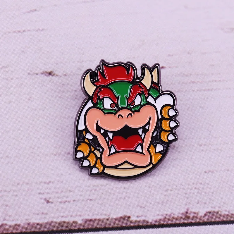 LB261 Монстр металлическая брошь эмаль на булавке рюкзак с нашивками сумка стиль