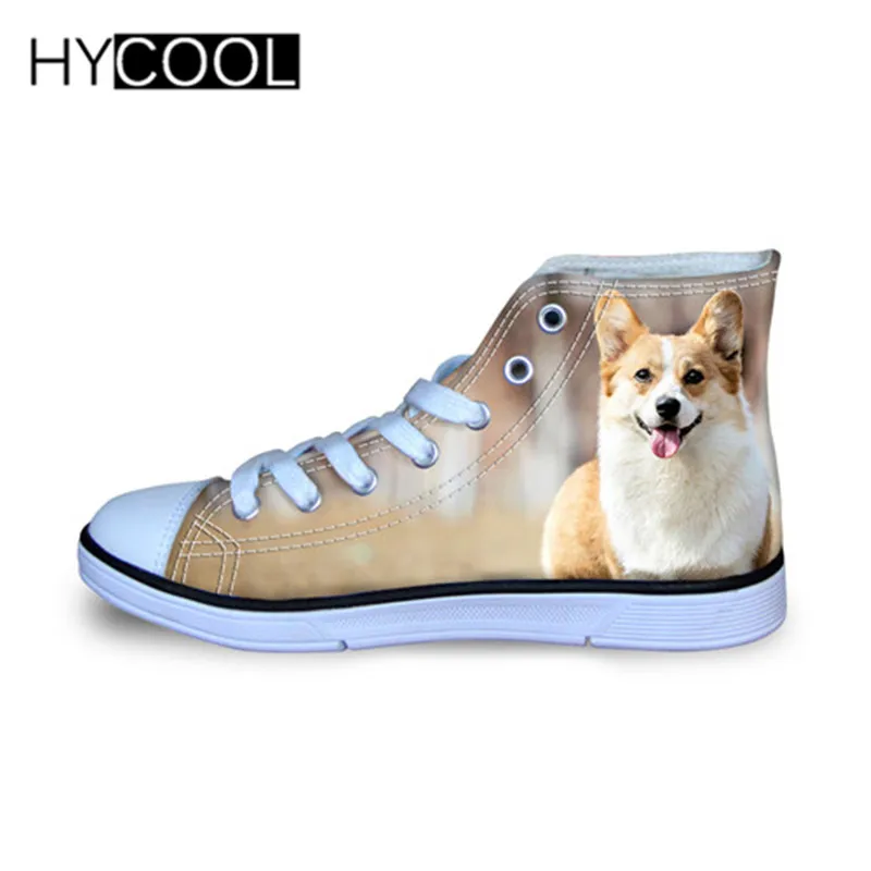 HYCOOL года; спортивная прогулочная обувь для девочек; вельш корги пемброк; Новинка; кроссовки с 3D принтом для маленьких детей; Осенняя Уличная обувь для мальчиков - Цвет: W2846AT