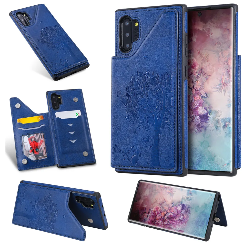Для samsung Galaxy Note 10 Note 10+ 5G Чехол кожаный флип чехол-портмоне держатель чехол для samsung Note 10pro Note10 Plus Fundas