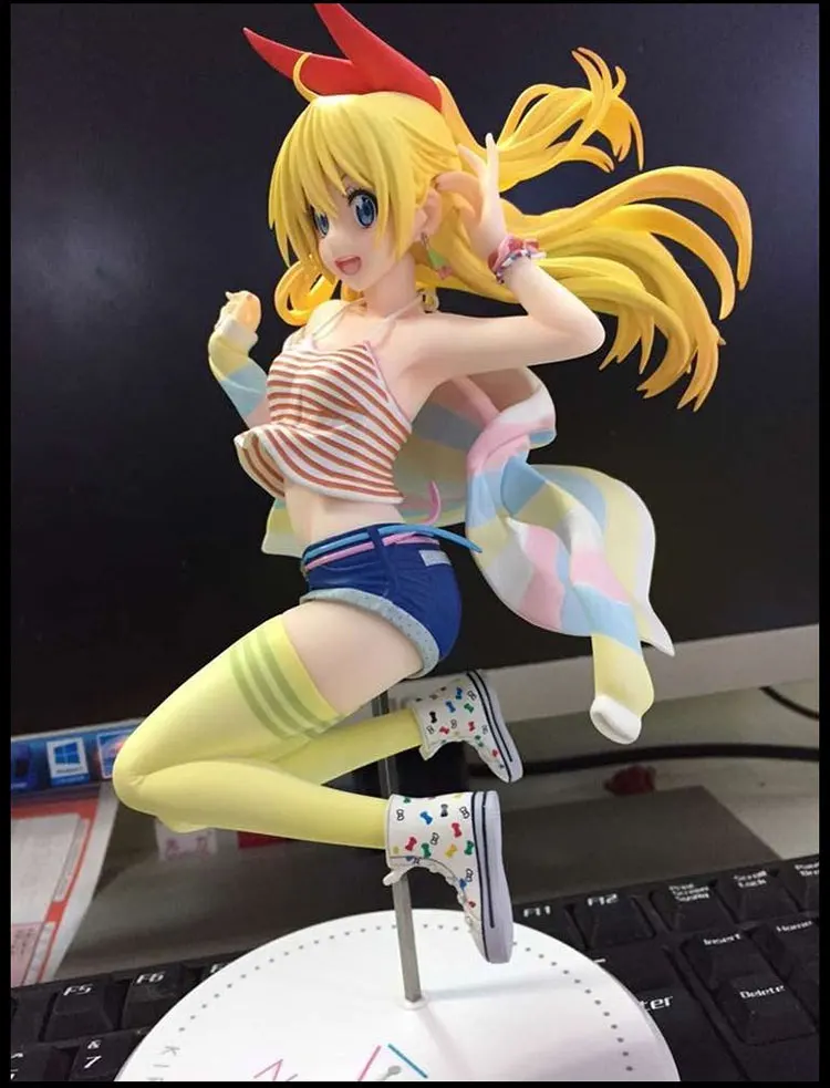 Новая Аниме Фигурка 23 см Nisekoi Kirisaki Chitoge 1/8 масштаб предварительно окрашенная ПВХ фигурка Коллекционная модель Рождественский подарок B19