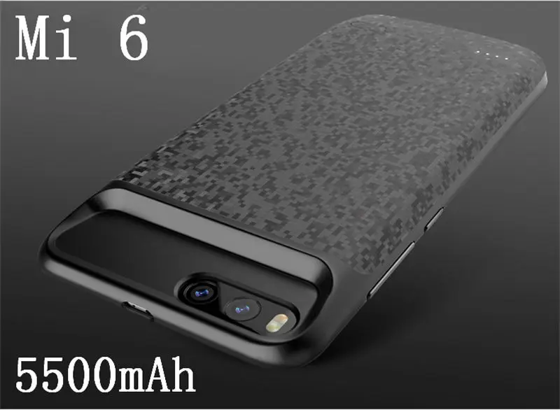 For Mi 6 Black NENG 4700 мАч чехол для зарядного устройства для xiaomi Mix 2 2s Чехол для внешнего зарядного устройства резервный внешний аккумулятор чехол для зарядки для xiaomi 6 6X - Цвет: For Mi 6 Black