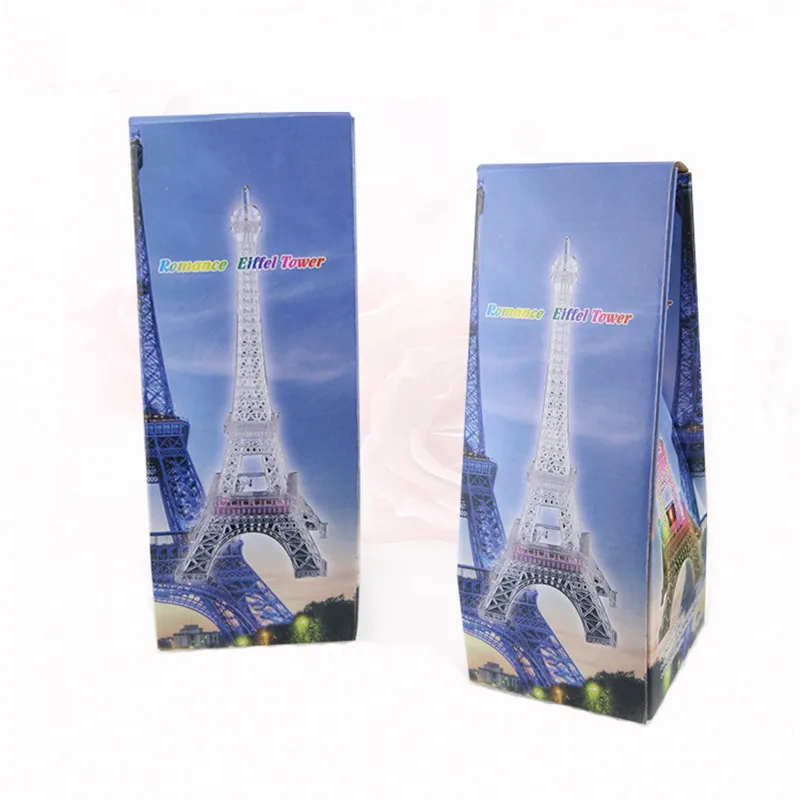 

Valentine's Day Romantic Glowing Eiffel Tower Colorful Color Changing Night Light Paris Tower Led Light Creative Gift