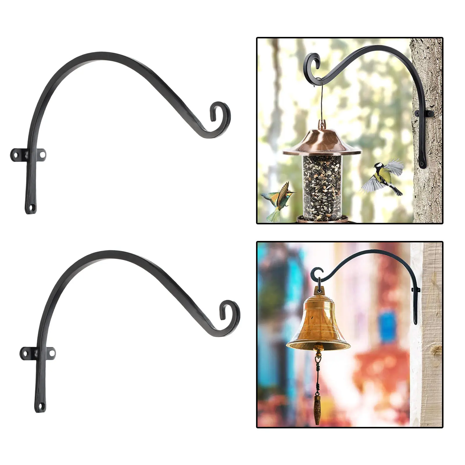 

Bird Feeders er 2pcs Outdoor Plant ing Bracket More Stable and Sturdy ing Plant Bracket