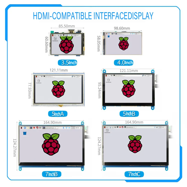 [Серия] Резистивный/емкостный сенсорный экран 4-го поколения Raspberry Pi 3 5 дюйма/4