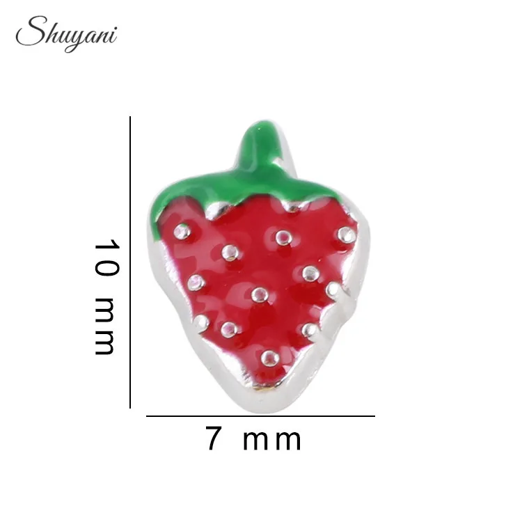 20 шт. декоративные подвески в виде клубники с листьями | Украшения и аксессуары